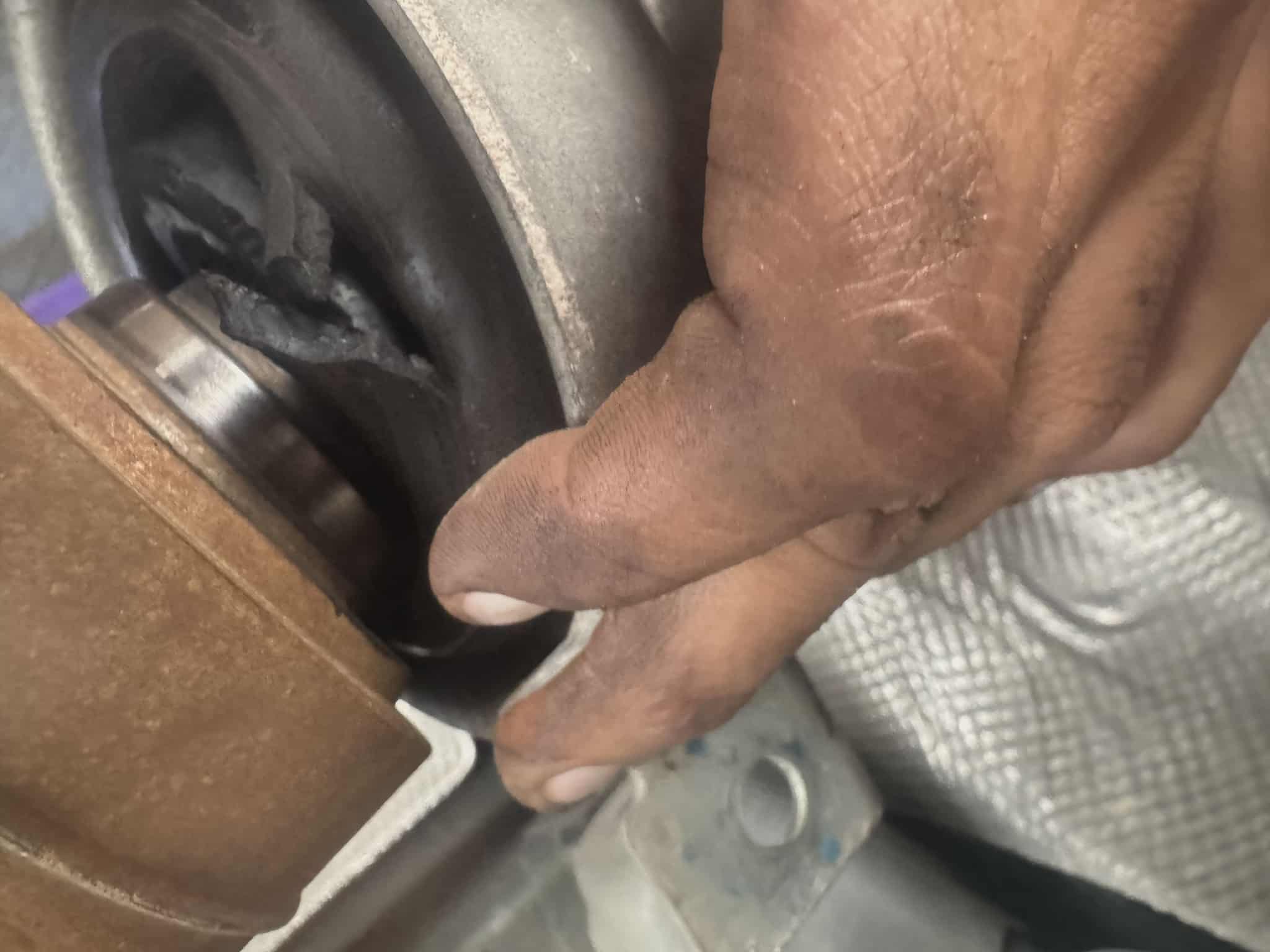 Wheel bearing close-up